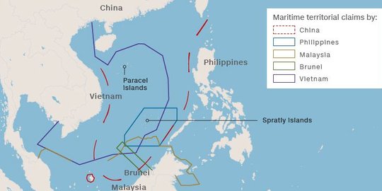 Reaksi berang China atas putusan pengadilan soal Laut China Selatan