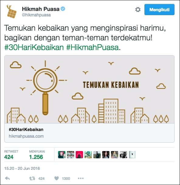 twitter hikmah puasa