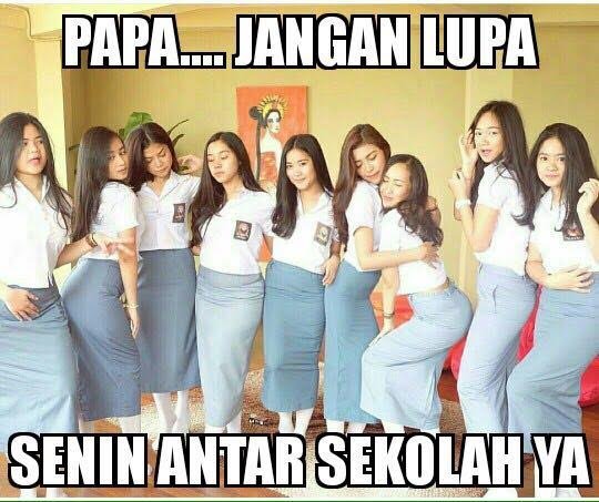 meme hari pertama sekolah