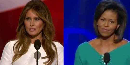 Pidato istri Donald Trump dituding menjiplak Michelle Obama