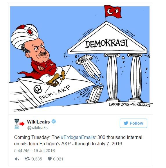 wikileaks bocorkan data partai erdogan