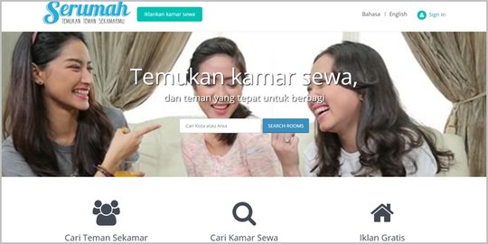 Serumah.com, situs cari teman sewa rumah pertama di Indonesia