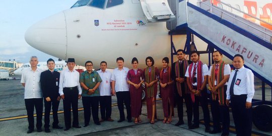 3 Badan pesawat Lion Air dipasangi logo pesona Lombok