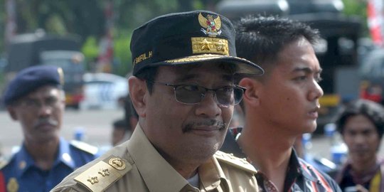 Usai diperiksa kasus lahan Cengkareng, Wagub Djarot irit bicara