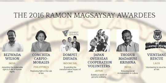 Modernkan zakat, Dompet Dhuafa raih penghargaan Ramon Magsaysay