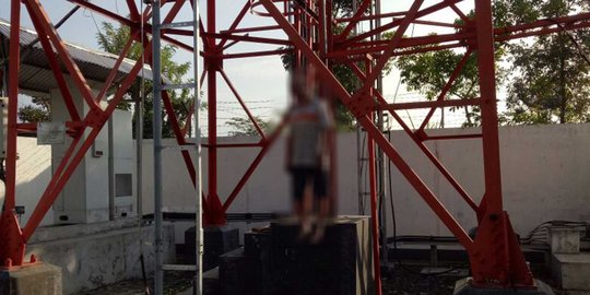 Stres urusan keluarga, Sukamto gantung diri di tower BTS