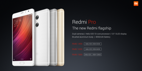 Punya prosesor 10 inti, berapa harga Xiaomi Redmi Pro?