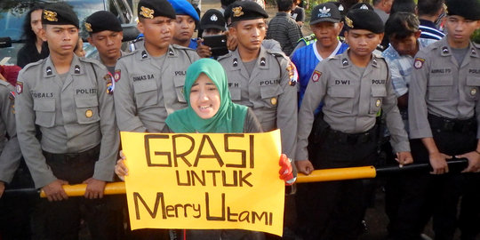 Demo aktivis perempuan Cilacap tolak eksekusi mati berujung ricuh