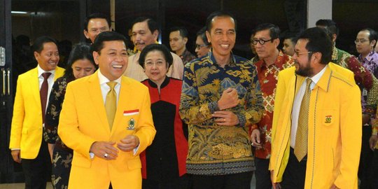 Manuver Golkar dukung Jokowi dapat menteri & wacana Wapres Setnov