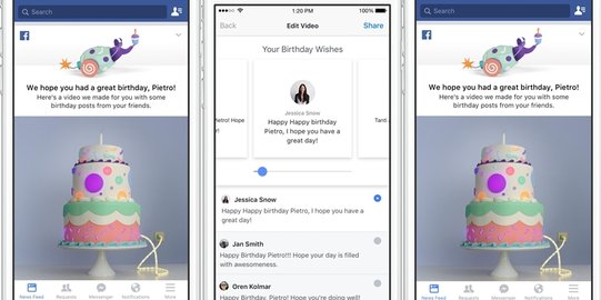 Facebook rilis fitur unggulan baru, Video Ulang Tahun!