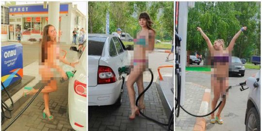 SPBU ini tawarkan bensin gratis asal pembeli pakai bikini