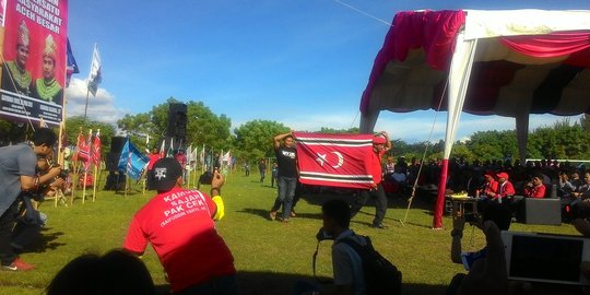 Deklarasi Cabup-Cawabup Aceh Besar dikejutkan pengibaran bendera GAM