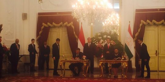 Jokowi terima kunjungan Presiden Tajikistan dan sepakati kerja sama