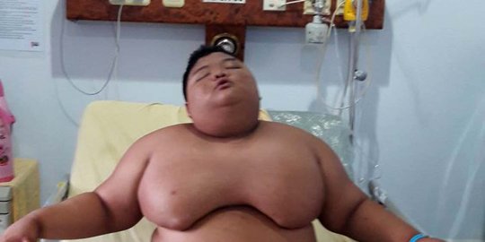 Saat ini berat badan Rizki kembali turun menjadi 95 kg