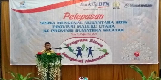 Siswa Maluku Utara dilepas untuk mengenal Sumatera Selatan