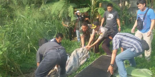 Mayat busuk setengah  badan  di Karawaci berjenis kelamin 