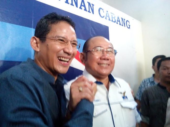 sandiaga uno kunjungi dpc demokrat jakarta utara