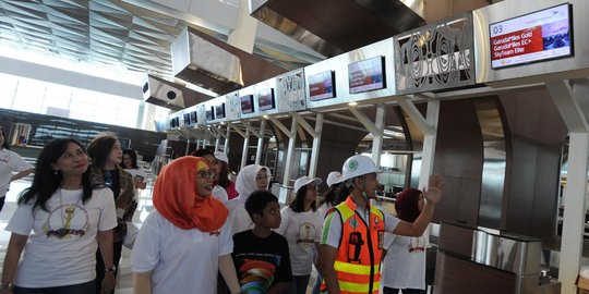 Maret 2017, Penerbangan internasional di terminal 3 Soekarno-Hatta