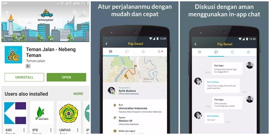 TemanJalan, aplikasi berbagi tumpangan buat warga Jabodetabek
