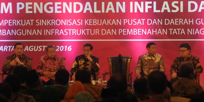 Jokowi: Angka pertumbuhan & inflasi, makanan pagi sehari 