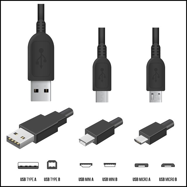 Ini perbedaan dari berbagai jenis  USB yang umum digunakan 