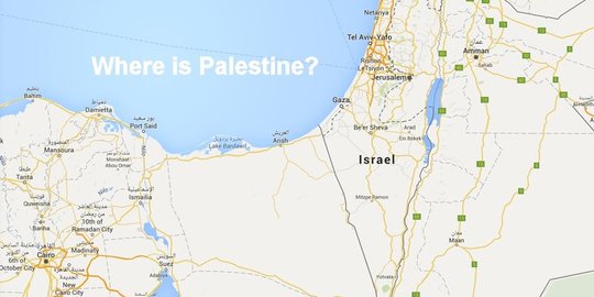 Palestina hilang dari Google Map, netizen ramai ajukan petisi