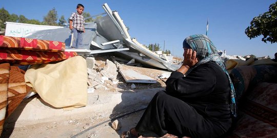Polisi Israel kembali bongkar bangunan warga Palestina