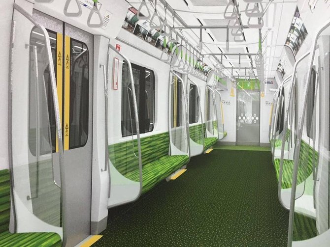 Ini model kereta MRT yang lintasi rel Lebak Bulus-Bundaran 