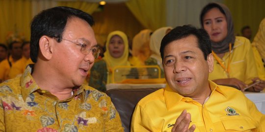 Lawan 7 parpol, Setnov berjanji Golkar konsisten dukung Ahok