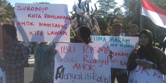 Demo warga Surabaya: Kami merasa dihina sama Ahok