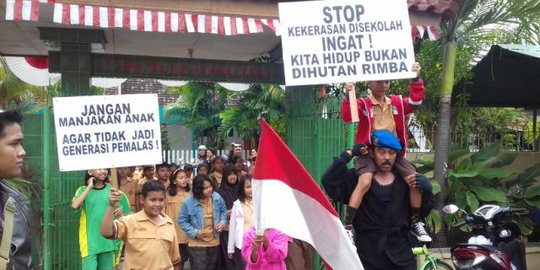 Marak kekerasan anak di sekolah, Kopral Bagyo turun tangan
