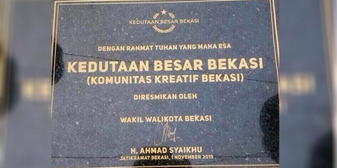 kedutaan besar bekasi