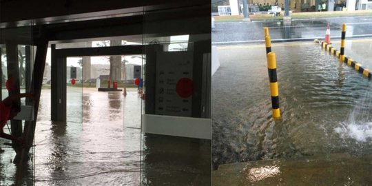 Tak cuma banjir, Terminal 3 Ultimate Soekarno-Hatta juga bocor