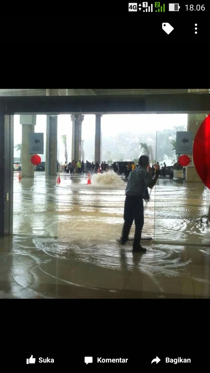 banjir di terminal 3