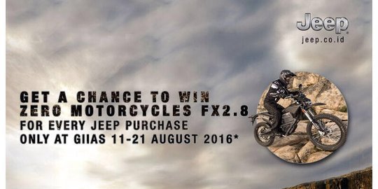 Jeep buka kesempatan beli mobil gratis motor di GIIAS 2016