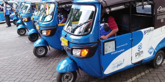 Ini lokasi bajaj gas gratis dari PGN