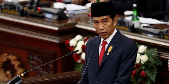 Presiden Jokowi berikan pidato kenegaraan di Sidang Tahunan MPR