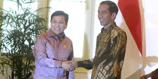 Novanto mengaku tak beri saran ke Jokowi soal pengganti Arcandra