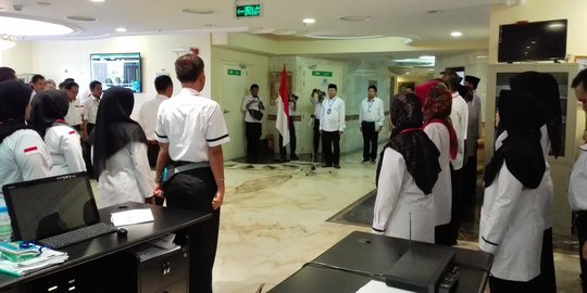 Upacara HUT RI di Madinah, sederhana tapi tak kurangi nasionalisme