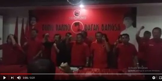 Video 'Ahok Pasti Tumbang' dibuat saat konsolidasi DPD PDIP DKI