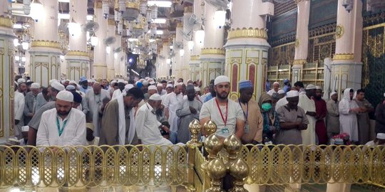 Raudhah, tempat berdoa paling mustajab di Masjid Nabawi