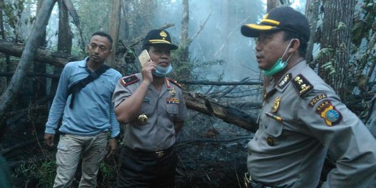 Kebakaran hutan meluas, Kapolda Riau minta bantuan bupati & gubernur