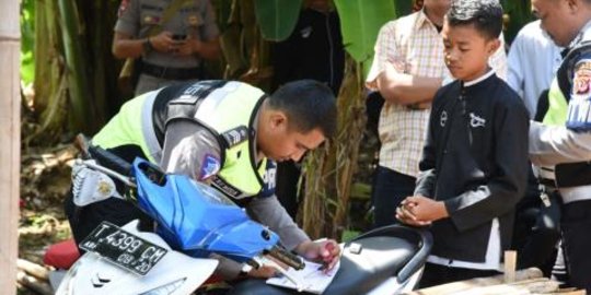 Ngeyel bawa motor, 250 pelajar Purwakarta ditilang Polisi