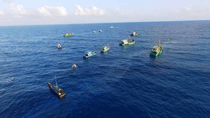 kapal ditenggelamkan di selat lampa natuna