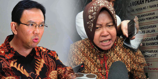 Survei Manilka: Elektabilitas Ahok turun, Risma naik signifikan