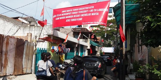 Tanah dilelang pemilik, warga Mangga Besar tolak digusur