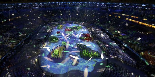 Meriahnya acara penutupan Olimpiade Rio 2016