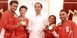 Presiden Jokowi bertemu atlet peraih medali Olimpiade 2016 di Istana