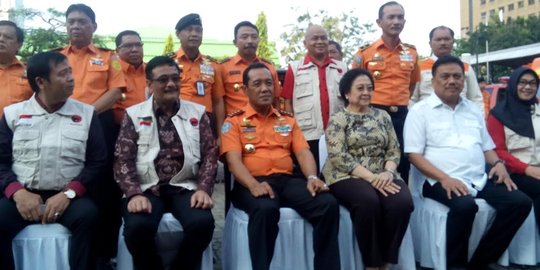 Mega-Djarot kompak ogah jawab pertanyaan soal Pilgub DKI