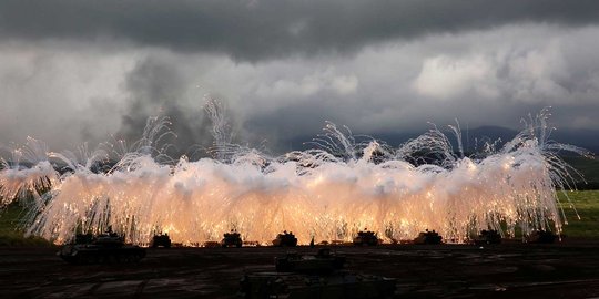 Jepang unjuk kebolehan dalam latihan militer tahunan